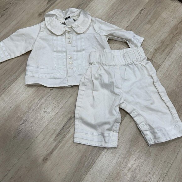 Vtg‎ Jessica McClintock Size 6 Months Baby Boy Christening Baptism RARE - Picture 1 of 10